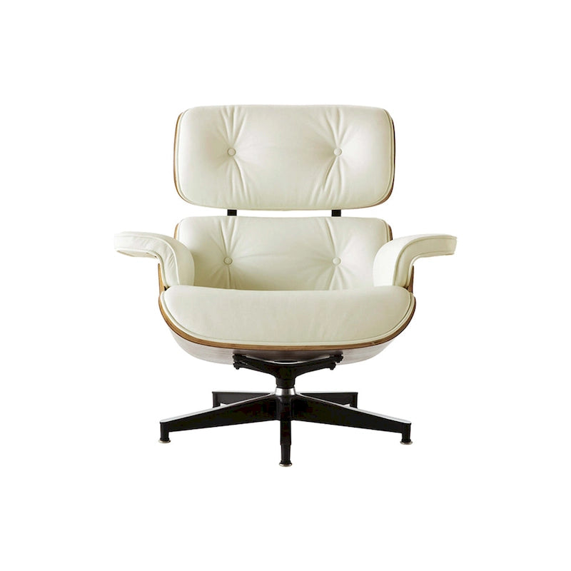 Fauteuil inclinable en cuir de style Mid-Century Modern