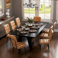 Lot de 2/4/6/8 chaises de salle à manger modernes, chaises de cuisine rembourrées avec coussin épais pour salle à manger