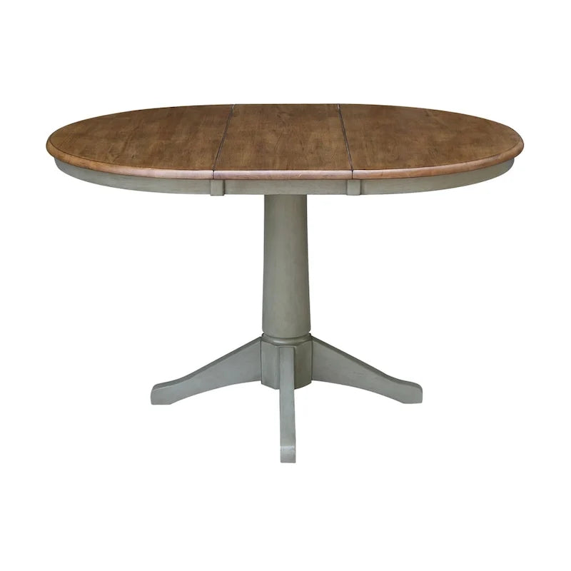 Table à manger ronde extensible 36 po avec 4 chaises Madrid