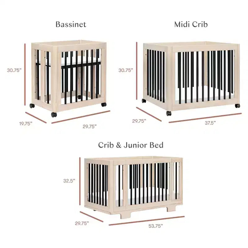 Lit de bébé convertible 8-en-1 Yuzu de Babyletto avec kits de conversion toutes étapes