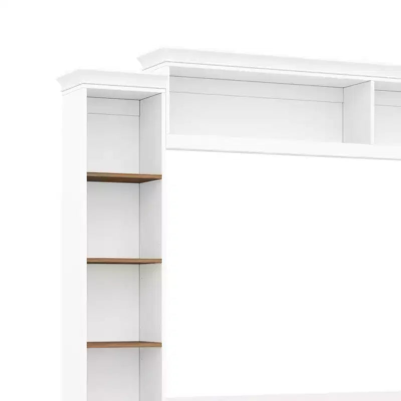 Meuble TV mural 4-en-1 ModernLuxe de style campagnard, convient aux téléviseurs jusqu'à 70 pouces, meuble TV console multimédia avec étagères réglables et tiroirs