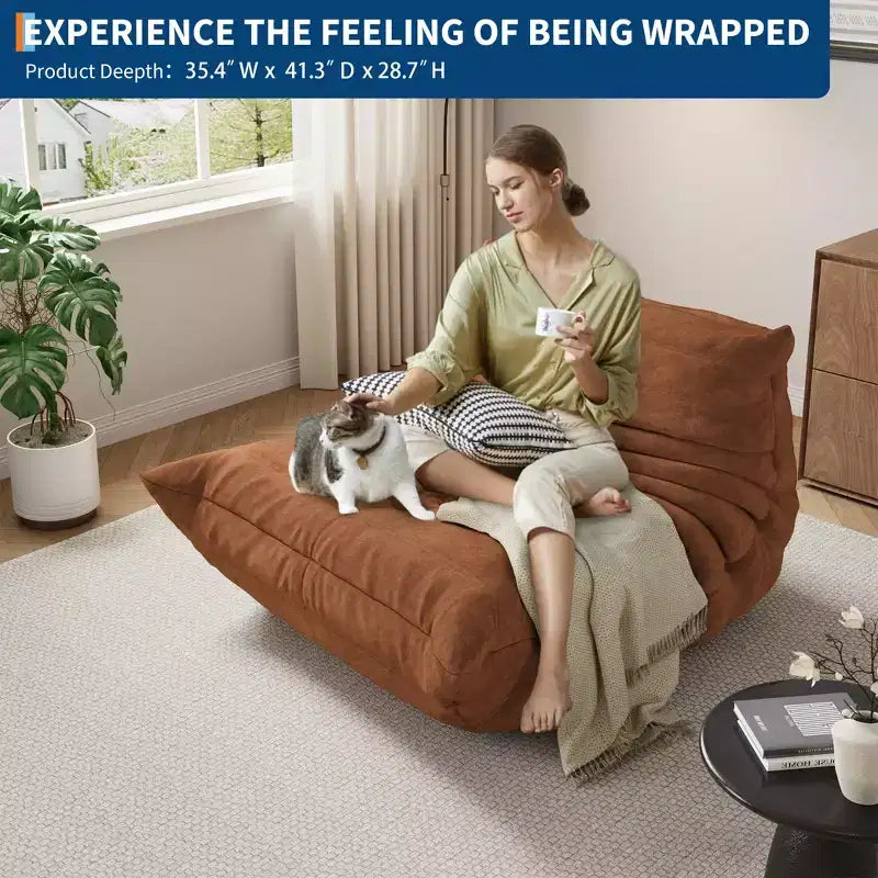 Canapé sectionnel modulaire, canapé Togo avec assise profonde