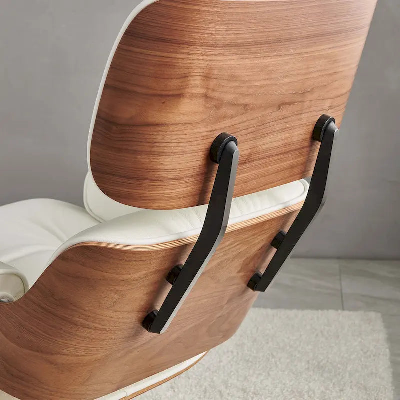 Fauteuil inclinable en cuir de style Mid-Century Modern