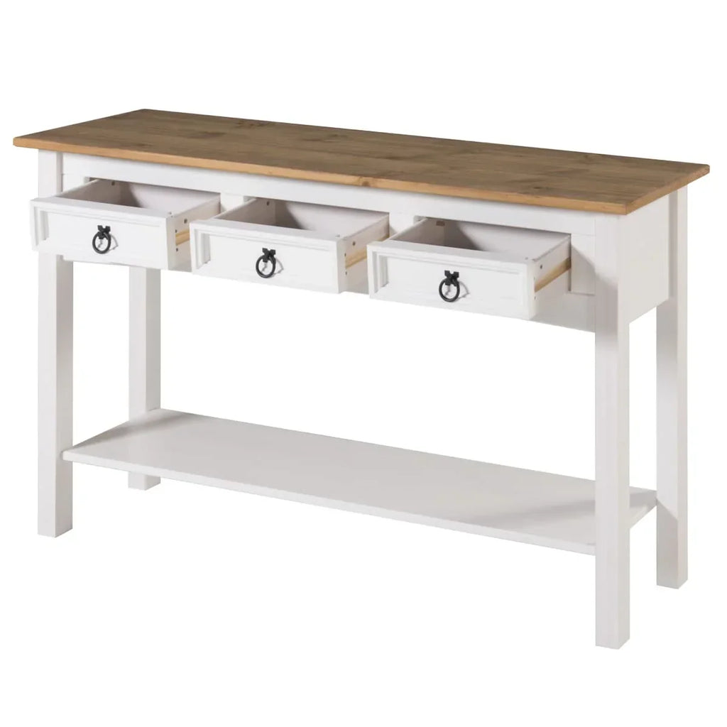Console de table en bois 3 tiroirs Corona | Furniture Dash - S.O.