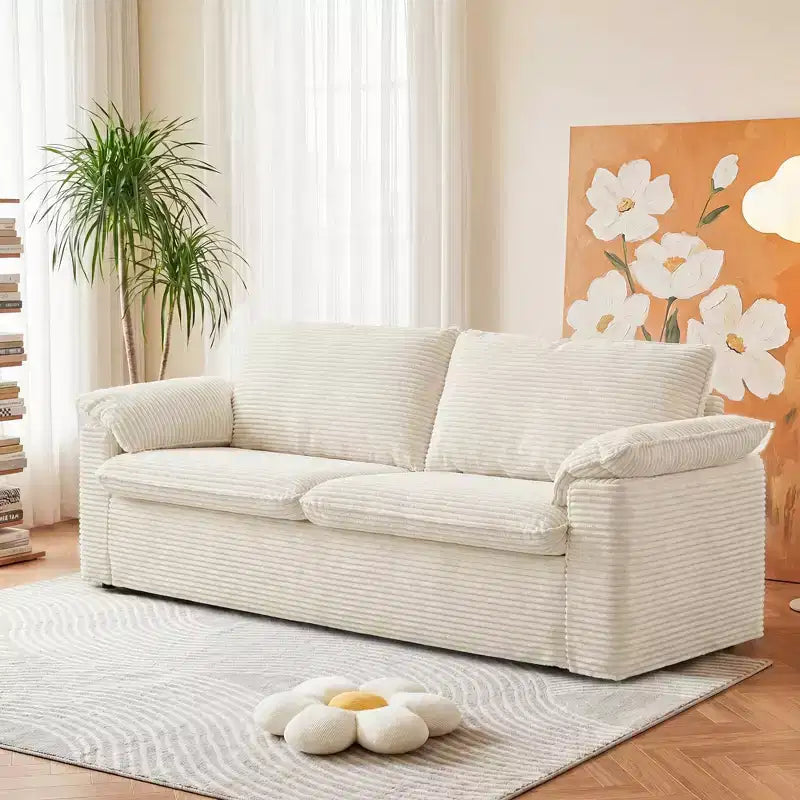 Canapé Dyonery 86 Cloud, assise profonde et accoudoirs larges, cadre robuste, design ergonomique respirant
