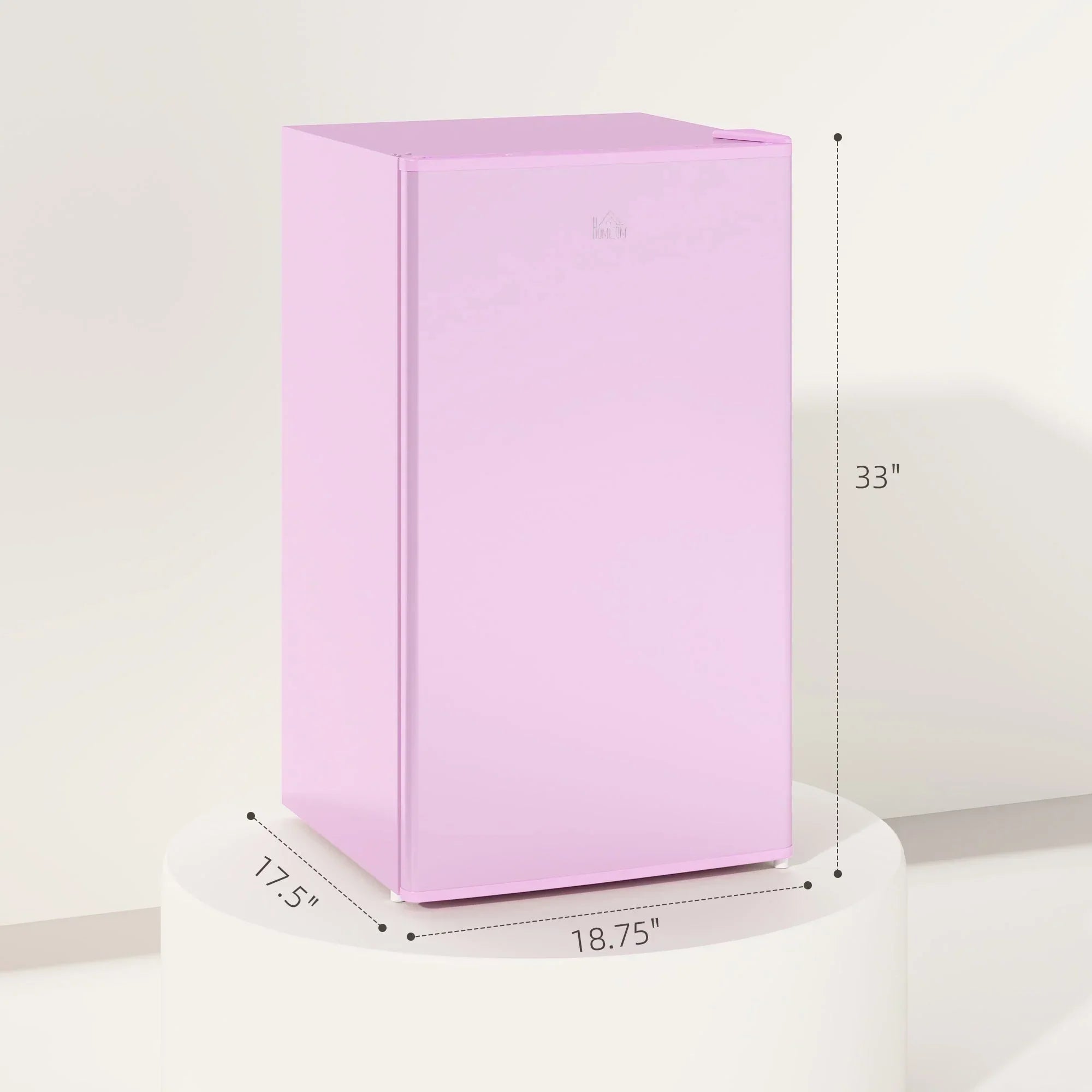 Mini-réfrigérateur de 3,2 pi³ avec congélateur, réfrigérateur compact à porte unique avec thermostat réglable pour chambre à coucher