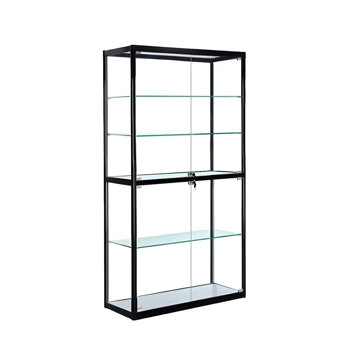 Vitrine rectangulaire contemporaine en verre noir