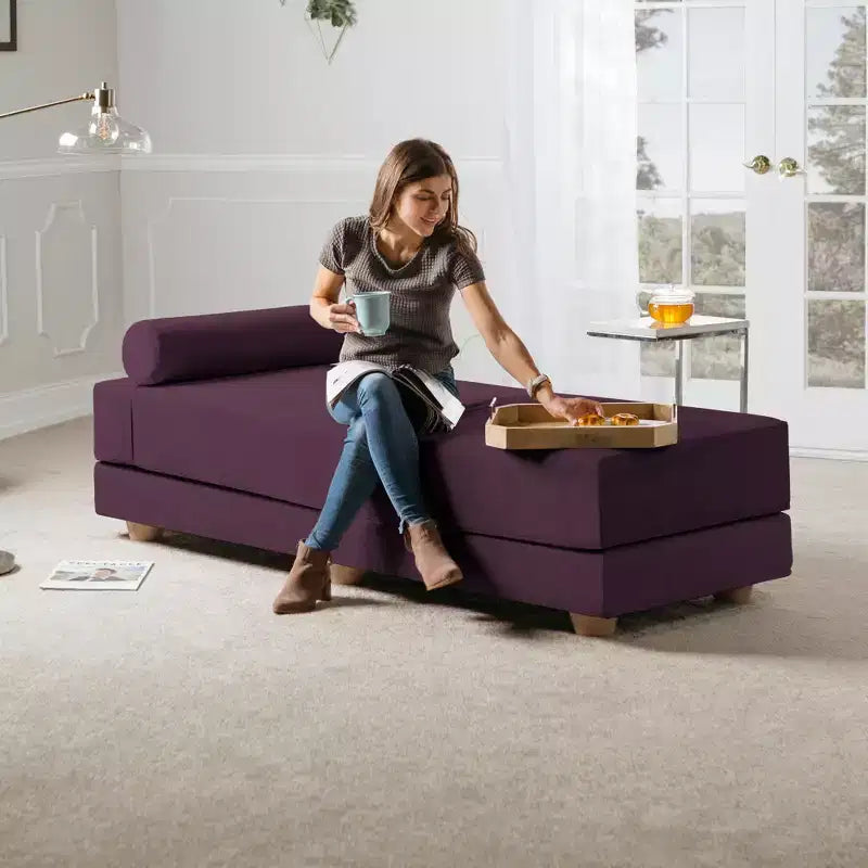 Lit de repos / Lit pliant grand format (Queen-Size) - Microvelours