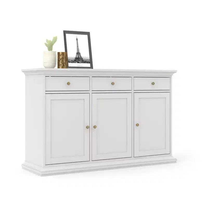 Tvilum, Buffet 3 portes et 3 tiroirs, Blanc