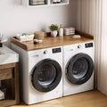 Comptoir pour lave-linge-sécheuse, dessus de machine à laver avec bord surélevé et tapis antidérapant pour le rangement des paniers à linge et l'organisation de la buanderie