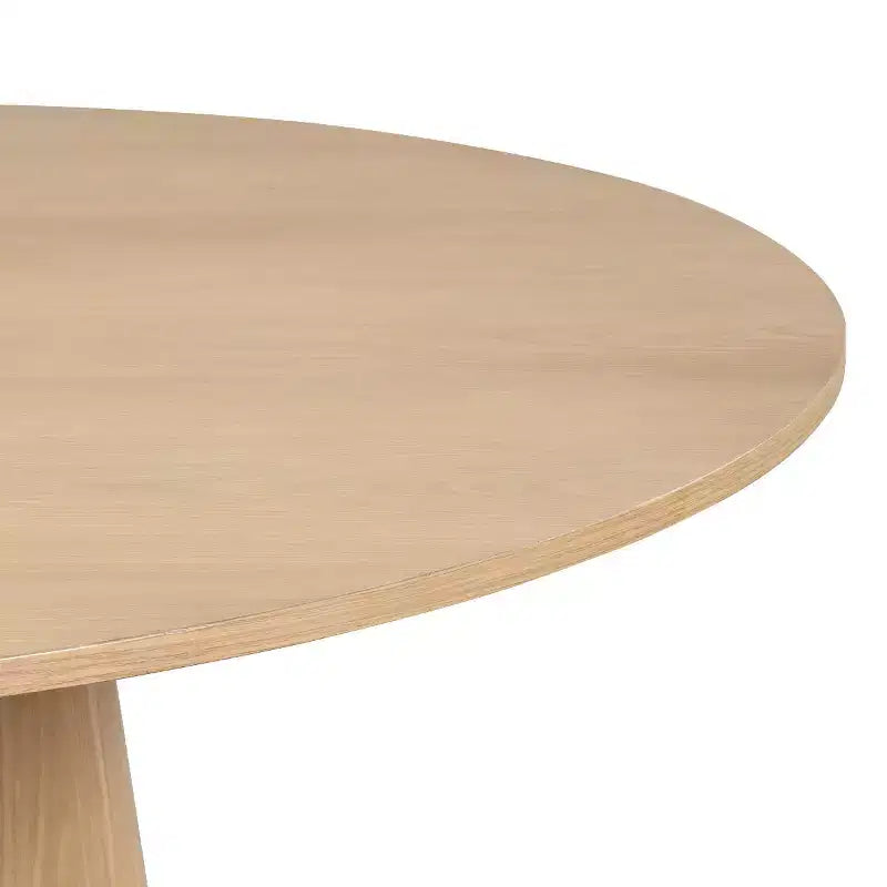 Ensemble de salle à manger moderne pour 6 personnes, table à manger ronde avec pied central, chaises de salle à manger pivotantes à roulettes, tissu chenille texturé - Panipeachy